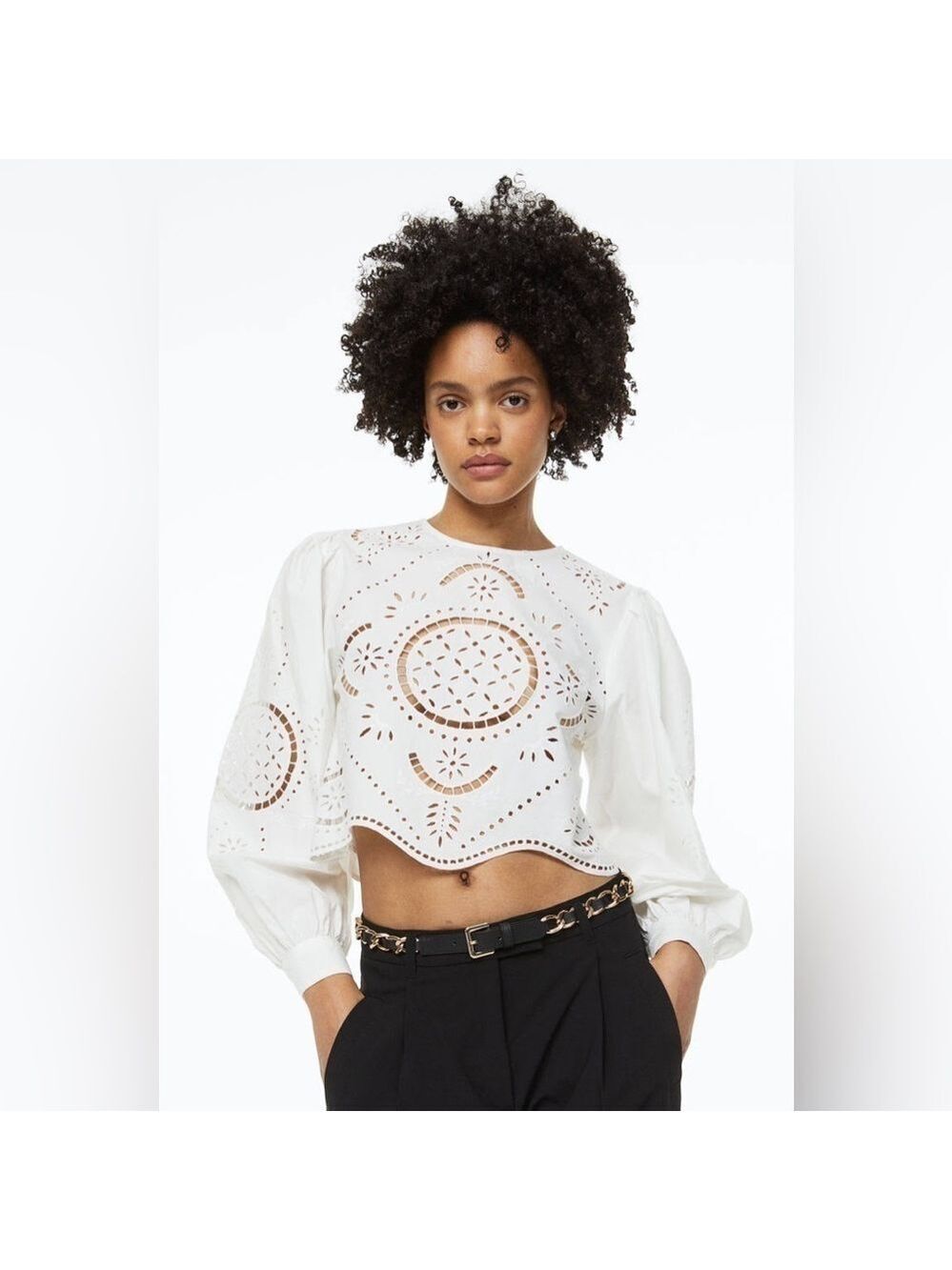 H&M Broderie Anglaise Blouse
